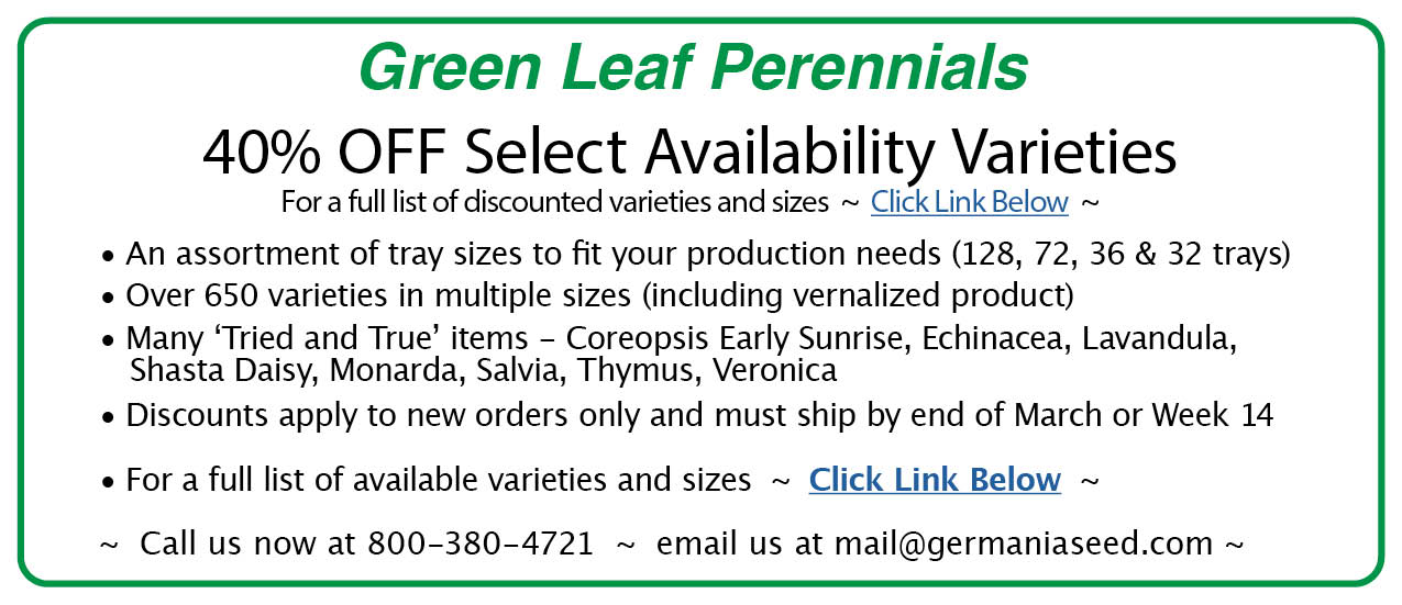 Greenleaf Perennials Discount